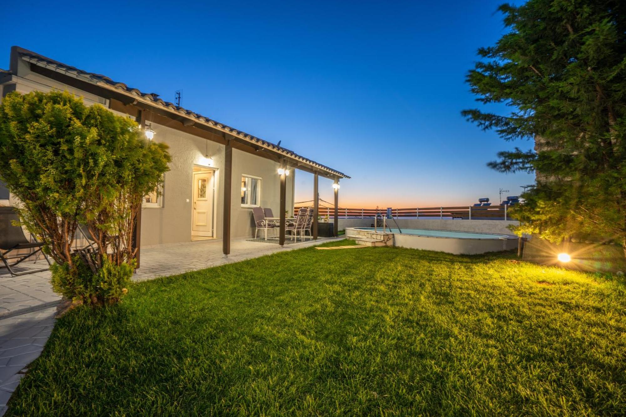 Fontana Luxury Villa Salakos With Pool Near Beach Екстер'єр фото