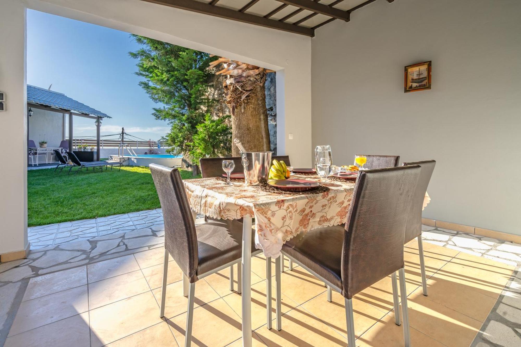 Fontana Luxury Villa Salakos With Pool Near Beach Екстер'єр фото