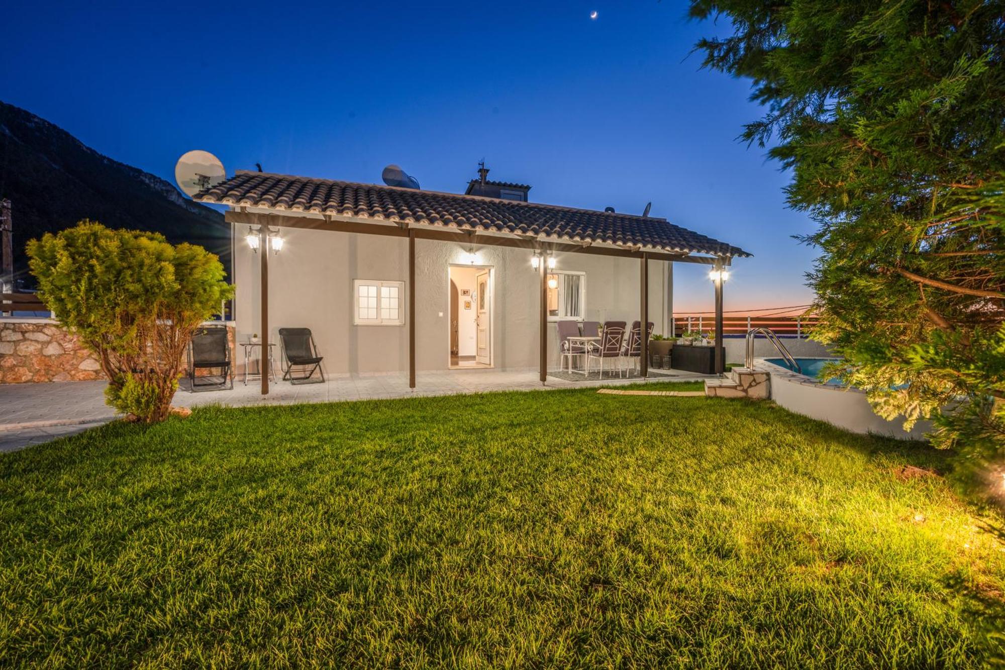 Fontana Luxury Villa Salakos With Pool Near Beach Екстер'єр фото